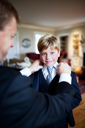 Ring Bearer is getting ready